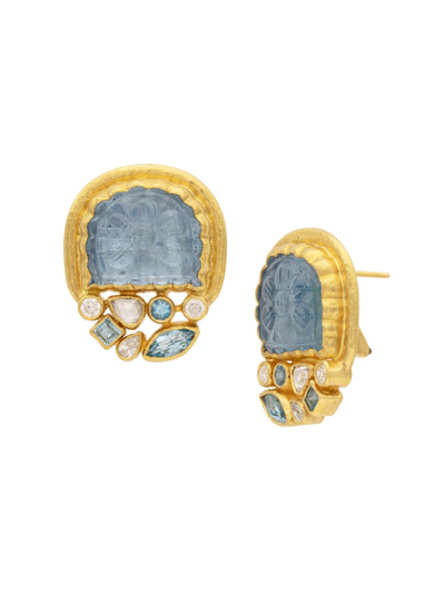 Shop Gurhan Women's Muse 24k Yellow Gold & Multi-gemstone Earrings