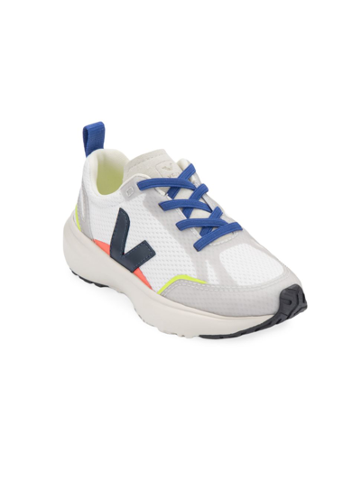 Shop Veja Little Kid's & Kid's Small Canary Sneakers In Whitemulti