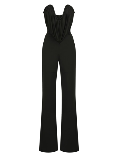 Shop Et Ochs Women's Gabriel Strapless Corset Jumpsuit In Black