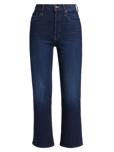Shop Mother Women's The Rambler High-rise Stretch Straight-leg Ankle Jeans In Off Limits