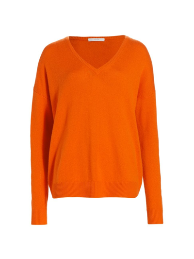 Shop Co Women's Cashmere V-neck Sweater In Punch