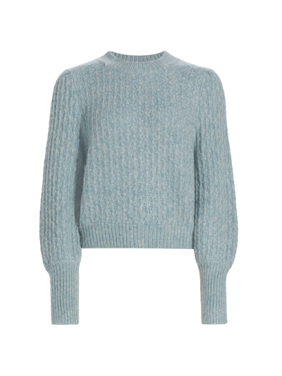 Shop The Westside Women's Tara Alpaca-blend Sweater In Blue Sky