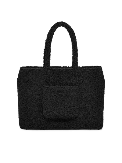 Shop Ugg Women's Adrina Faux Shearling Tote In Black