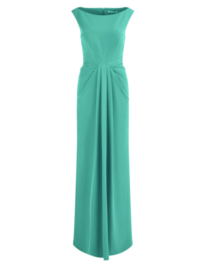 Shop Kay Unger Women's Sansa Stretch-crepe Gown In English Ivy