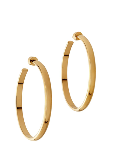 Shop Martha Calvo Women's Khloe 14k-gold-plated Hoop Earrings In Yellow Gold