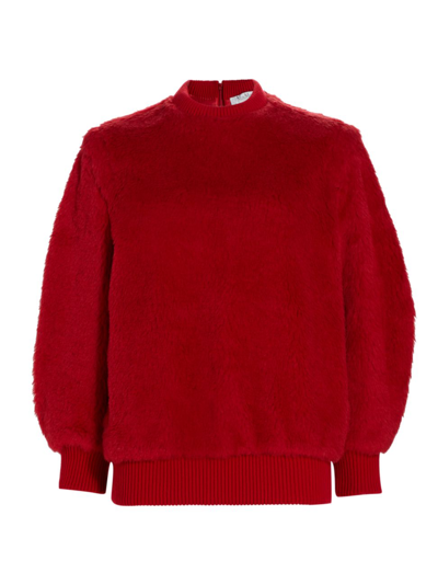 Shop Max Mara Women's Carmine Teddy Pullover Sweater In Red
