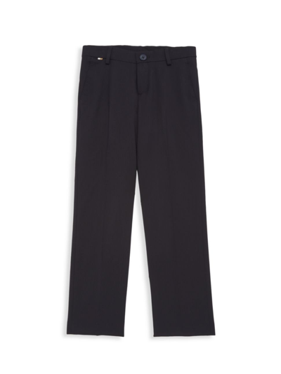 Shop Hugo Boss Little Boy's & Boy's Wool Suit Pants In Electric Blue