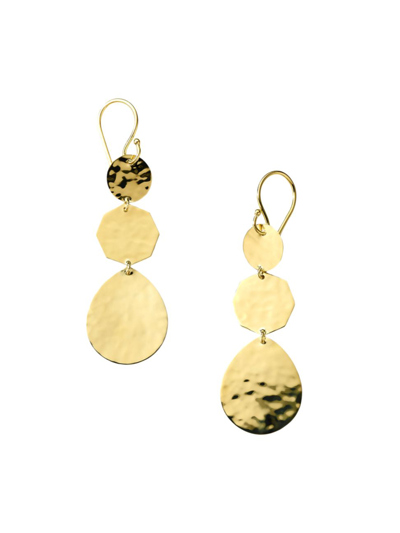Shop Ippolita Women's Small Crazy 8's 18k Yellow Gold Triple-drop Earrings