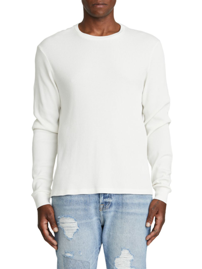 Shop Nsf Men's Thermal Long-sleeve Shirt In Soft White