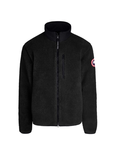 Shop Canada Goose Men's Kelowna Fleece Jacket In Black