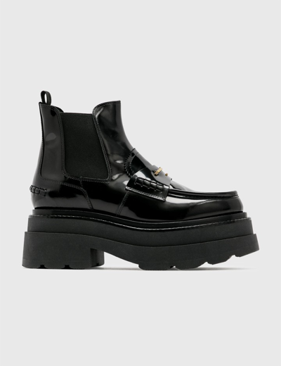 Shop Alexander Wang Carter Platform Chelsea Boots In Black