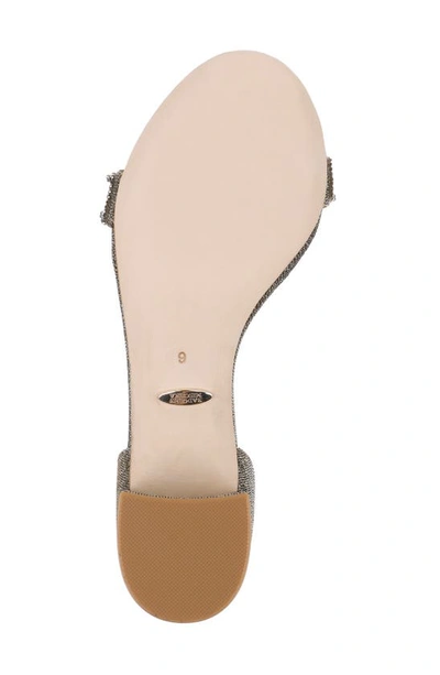 Badgley Mischka Block Heeled Sandal In Pewter