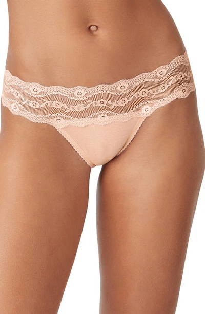 Shop B.tempt'd By Wacoal B.adorable Thong Panty In Pale Peach