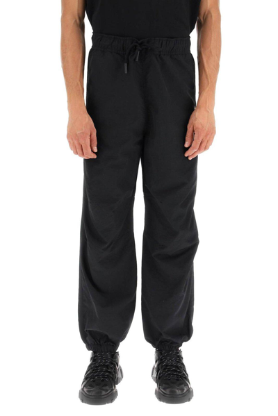 Shop Marcelo Burlon County Of Milan Drawstring Loose-fit Track Pants In Nero