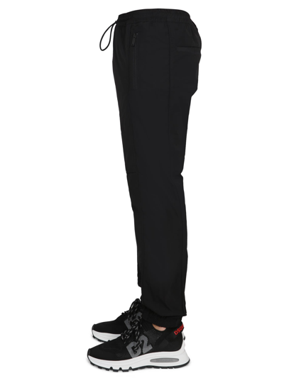Shop Dsquared2 Track Pants With Logo In Nero