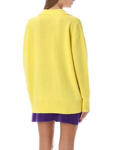 Cormio Squirrel Intarsia Knit Jumper In Yelllow