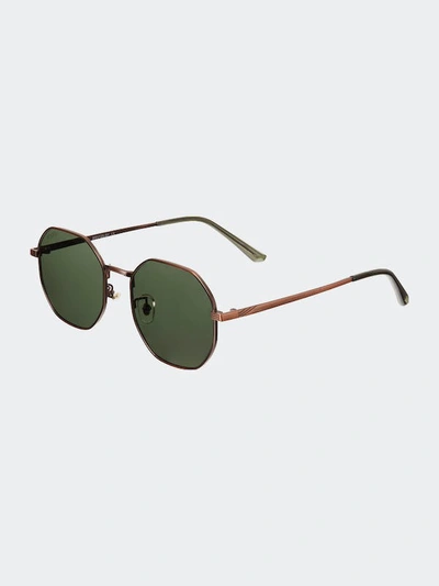 Shop Simplify Ezra Polarized Sunglasses In Green