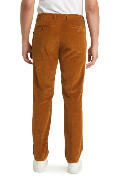 Brax Evans Corduroy Flat Front Trousers In Curry | ModeSens