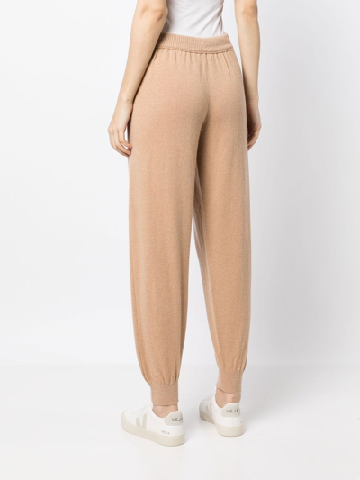 Shop Johnstons Of Elgin Josephine Cashmere Joggers In Brown