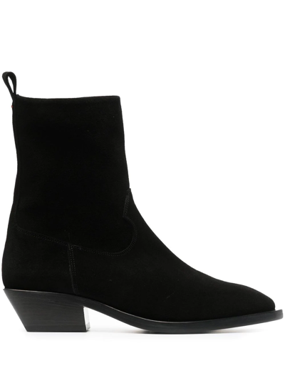 Shop Aeyde Luis Suede Ankle Boots In Schwarz