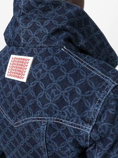 Charles Jeffrey Loverboy Blue Lady Cropped Denim Jacket In Blau