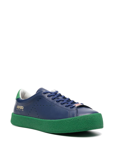 Shop Kenzo Swing Low-top Sneakers In Blau