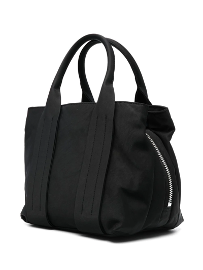 Shop Bimba Y Lola Small Logo-plaque Tote Bag In Black