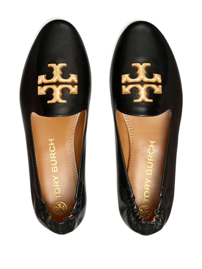 Shop Tory Burch Eleanor Leather Loafers In Black