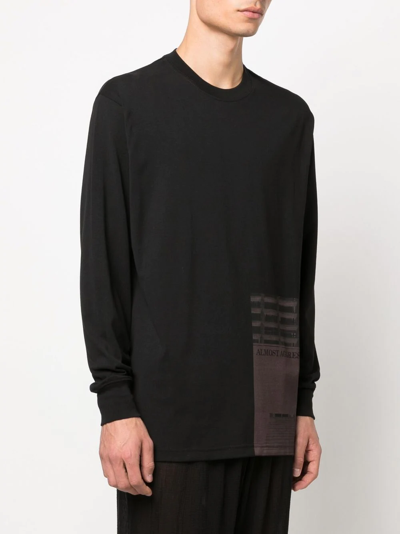 Shop Song For The Mute Almost Aggressive Long-sleeve T-shirt In Schwarz