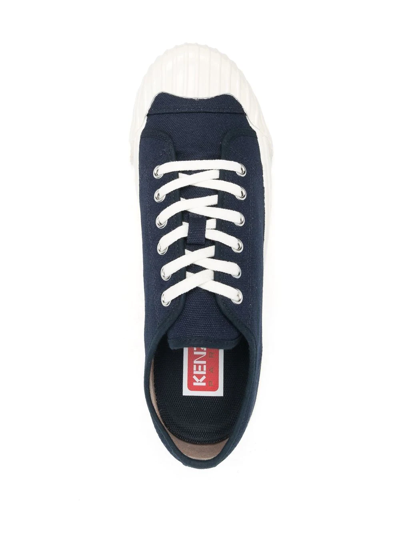 Shop Kenzo School Low-top Sneakers In Blau