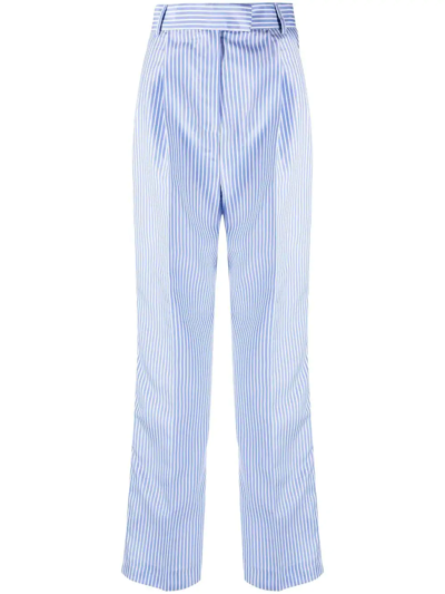 The Frankie Shop Ssense Exclusive Blue Bea Fluid Stripe Suit Trousers |  ModeSens