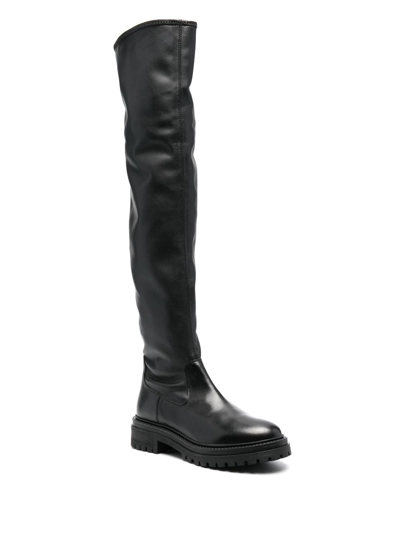 Geox Iridea 50mm Over-the-knee Boots In Schwarz