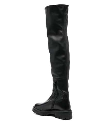Geox Iridea 50mm Over-the-knee Boots In Schwarz