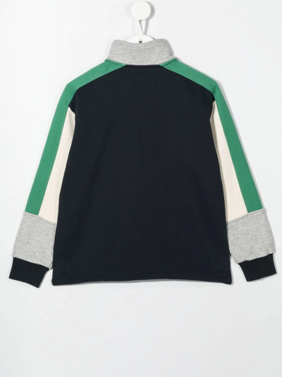 Woolrich Embroidered-logo Sweatshirt In Blau
