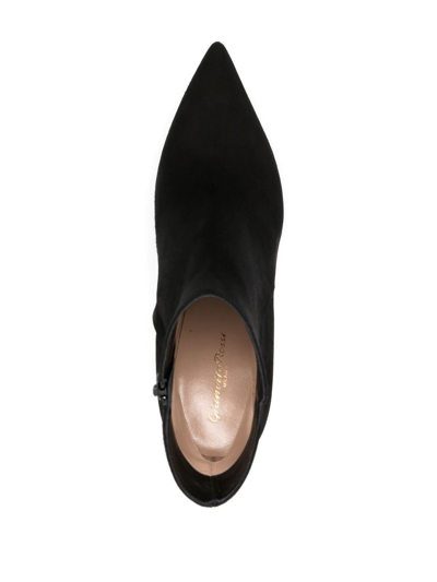 GIANVITO ROSSI VERTIGO 85MM SUEDE ANKLE BOOTS 