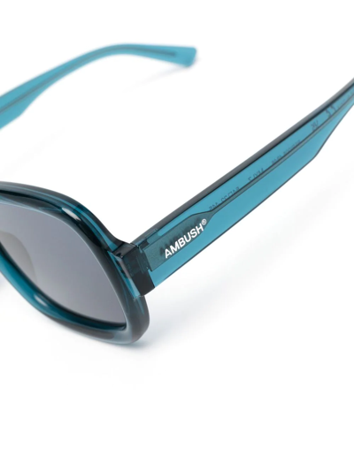 Shop Ambush Mylz Oversize-frame Sunglasses In Blau