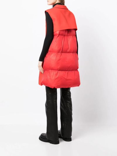 SACAI SINGLE-BREASTED SLEEVELESS COAT 