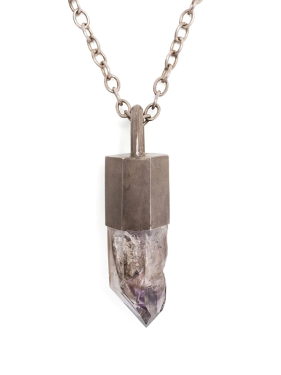 Parts Of Four Talisman Amethyst Pendant Necklace In Pink