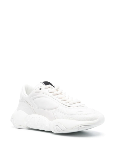 Shop Valentino Vlogo Low-top Sneakers In White