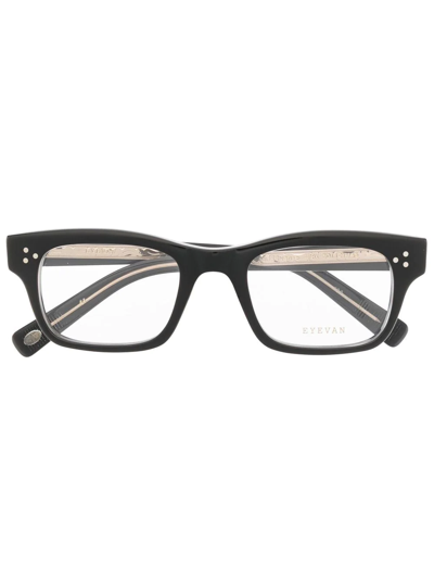 Shop Eyevan7285 Sullivan Square-frame Eyeglasses In Schwarz