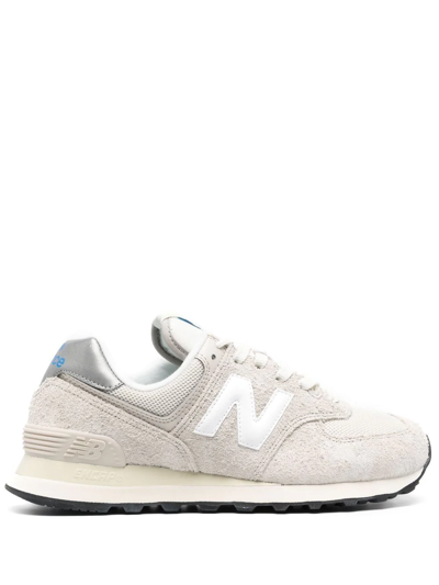 Shop New Balance 574 Low-top Sneakers In White
