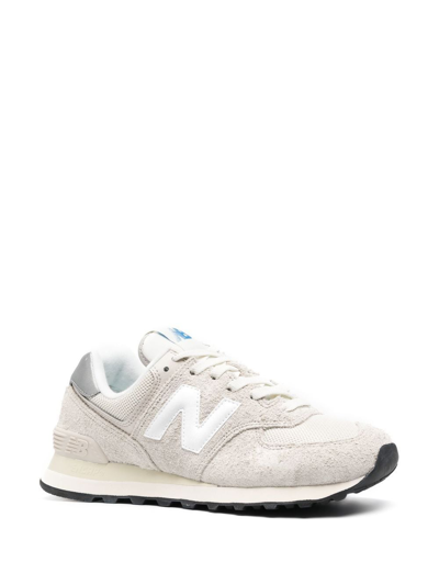 Shop New Balance 574 Low-top Sneakers In White