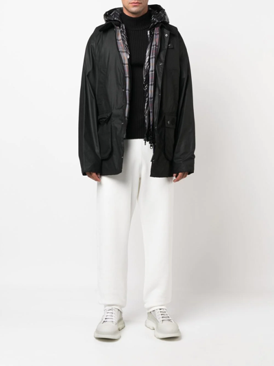 Moncler Genius Signature Logo Patched Drawstring Waist Track Pants In White