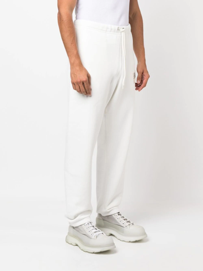 Moncler Genius Signature Logo Patched Drawstring Waist Track Pants In White