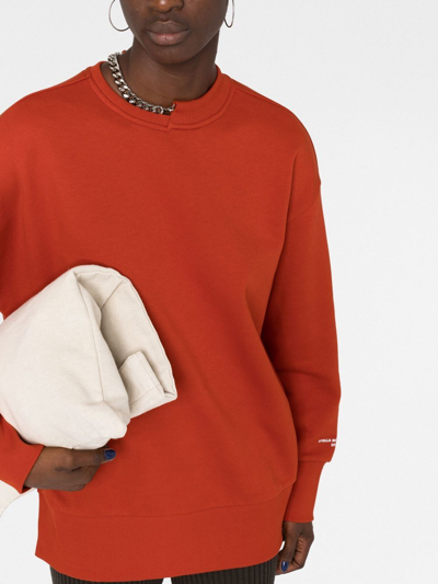 Stella Mccartney Falabella Chain Sweatshirt In Orange