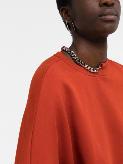 Stella Mccartney Falabella Chain Sweatshirt In Orange