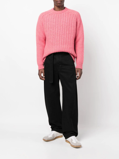Shop Sunflower Ribbed-knit Jumper In Rosa