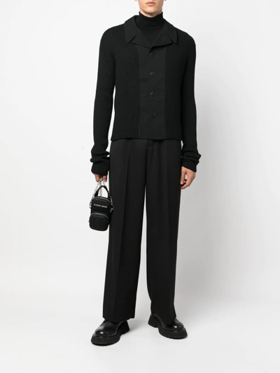 Shop Yohji Yamamoto Blazer-style Wool Cardigan In Schwarz