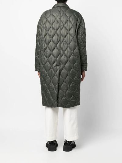 Amiri Double-breasted Quilted Coat In Grün