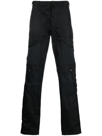 Shop Comme Des Garçons Shirt Slim-fit Cargo Trousers In Schwarz